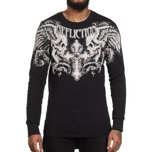 Affliction Men's Winged Up Long Sleeve Thermal large